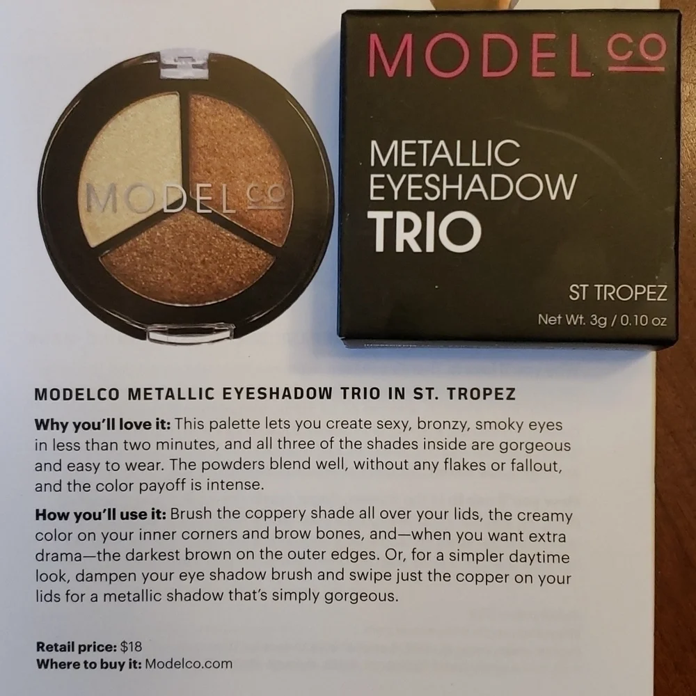ModelCo metallic eyeshawdow